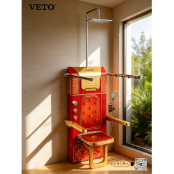 VETO constant temperature sitting shower (Red festive style) VETO constant temperature sitting shower (Red festive style)