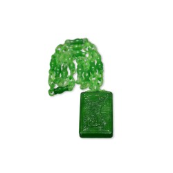 J0006 清代老翡翠 龍鳳牌項鍊 (龍) J0006 清代老翡翠 龍鳳牌項鍊 (龍)